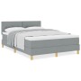 Cama con somier con colchón Gris claro 140x200 cm Tela de , Camas y somieres - Ref: Foro24-3338923, Precio: 416,93 €, Descuen...