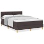 Cama con somier con colchón Marrón oscuro 160x200 cm Tela von , Betten und Lattenroste - Ref: Foro24-3338933, Preis: 482,96 €...