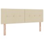 Cama con Box Spring y Colchón Crema 160x200 cm Tela von , Betten und Lattenroste - Ref: Foro24-3338935, Preis: 502,95 €, Raba...