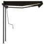 Manuell ausfahrbare Markise mit LED anthrazitgrau 3x2,5 m von vidaXL, Markisen - Ref: Foro24-3070104, Preis: 368,01 €, Rabatt: %