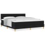 Cama Box Spring con Colchón Negra 180x200 cm Tela by , Beds and slatted bases - Ref: Foro24-3338939, Price: 550,22 €, Discoun...