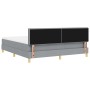 Cama de Somier con Colchón Gris Claro 180x200 cm Tela by , Beds and slatted bases - Ref: Foro24-3338937, Price: 539,03 €, Dis...