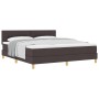 Cama con Somier y Colchón Marrón Oscuro 180x200 cm Tela by , Beds and slatted bases - Ref: Foro24-3338940, Price: 538,07 €, D...