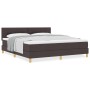 Cama con Somier y Colchón Marrón Oscuro 180x200 cm Tela by , Beds and slatted bases - Ref: Foro24-3338940, Price: 538,07 €, D...