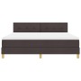 Cama con Somier y Colchón Marrón Oscuro 180x200 cm Tela by , Beds and slatted bases - Ref: Foro24-3338940, Price: 538,07 €, D...