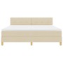 Cama con Box Spring con Colchón Crema 180x200 cm Tela von , Betten und Lattenroste - Ref: Foro24-3338942, Preis: 581,99 €, Ra...