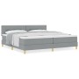 Cama con Box Spring con Colchón Gris Claro 200x200 cm Tela von , Betten und Lattenroste - Ref: Foro24-3338944, Preis: 593,53 ...