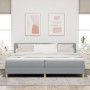 Cama con Box Spring con Colchón Gris Claro 200x200 cm Tela von , Betten und Lattenroste - Ref: Foro24-3338944, Preis: 593,53 ...