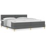 Cama con Base de Muelles con Colchón Gris Oscuro 200x200 cm Tela von , Betten und Lattenroste - Ref: Foro24-3338945, Preis: 5...