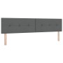 Cama con Base de Muelles con Colchón Gris Oscuro 200x200 cm Tela von , Betten und Lattenroste - Ref: Foro24-3338945, Preis: 5...