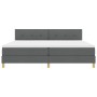 Cama con Base de Muelles con Colchón Gris Oscuro 200x200 cm Tela von , Betten und Lattenroste - Ref: Foro24-3338945, Preis: 5...