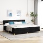 Cama con Muelles y Colchón Negra 200x200 cm Tela by , Beds and slatted bases - Ref: Foro24-3338946, Price: 585,42 €, Discount: %