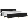 Cama con Muelles y Colchón Negra 200x200 cm Tela by , Beds and slatted bases - Ref: Foro24-3338946, Price: 585,42 €, Discount: %