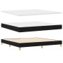 Cama con Muelles y Colchón Negra 200x200 cm Tela by , Beds and slatted bases - Ref: Foro24-3338946, Price: 585,42 €, Discount: %