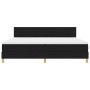 Cama con Muelles y Colchón Negra 200x200 cm Tela by , Beds and slatted bases - Ref: Foro24-3338946, Price: 585,42 €, Discount: %