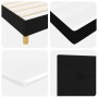 Cama con Muelles y Colchón Negra 200x200 cm Tela by , Beds and slatted bases - Ref: Foro24-3338946, Price: 585,42 €, Discount: %