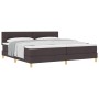 Cama con Somier con Colchón Marrón Oscuro 200x200 cm Tela by , Beds and slatted bases - Ref: Foro24-3338947, Price: 602,99 €,...
