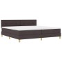 Cama con Somier con Colchón Marrón Oscuro 200x200 cm Tela by , Beds and slatted bases - Ref: Foro24-3338947, Price: 602,99 €,...
