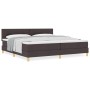 Cama con Somier con Colchón Marrón Oscuro 200x200 cm Tela by , Beds and slatted bases - Ref: Foro24-3338947, Price: 602,99 €,...