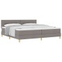 Cama Box Spring con Colchón Taupe 200x200 cm Tela by , Beds and slatted bases - Ref: Foro24-3338948, Price: 628,05 €, Discoun...