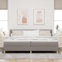 Cama Box Spring con Colchón Taupe 200x200 cm Tela by , Beds and slatted bases - Ref: Foro24-3338948, Price: 628,05 €, Discoun...
