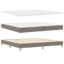 Cama Box Spring con Colchón Taupe 200x200 cm Tela by , Beds and slatted bases - Ref: Foro24-3338948, Price: 628,05 €, Discoun...