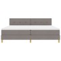 Cama Box Spring con Colchón Taupe 200x200 cm Tela by , Beds and slatted bases - Ref: Foro24-3338948, Price: 628,05 €, Discoun...