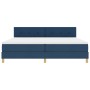 Cama Box Spring con Colchón Azul 200x200 cm Tela de , Camas y somieres - Ref: Foro24-3338950, Precio: 615,10 €, Descuento: %