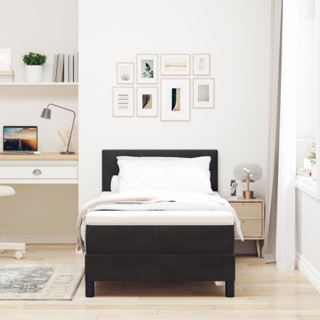Cama Box Spring con Colchón Negro 90x200 cm Terciopelo von , Betten und Lattenroste - Ref: Foro24-3339148, Preis: 286,64 €, R...