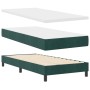 Cama Box Spring con Colchón Verde Oscuro 90x200 cm Terciopelo de , Camas y somieres - Ref: Foro24-3339149, Precio: 302,73 €, ...
