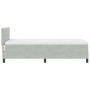 Cama con Somier con Colchón Gris Claro 100x200 cm Terciopelo von , Betten und Lattenroste - Ref: Foro24-3339152, Preis: 313,3...