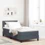 Cama con sommier y colchón Gris Oscuro 100x200 cm Terciopelo by , Beds and slatted bases - Ref: Foro24-3339153, Price: 308,66...