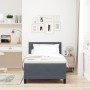 Cama con sommier y colchón Gris Oscuro 100x200 cm Terciopelo by , Beds and slatted bases - Ref: Foro24-3339153, Price: 308,66...