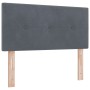 Cama con sommier y colchón Gris Oscuro 100x200 cm Terciopelo by , Beds and slatted bases - Ref: Foro24-3339153, Price: 308,66...