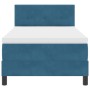 Cama con Somier con Colchón Azul Oscuro 100x200 cm Terciopelo von , Betten und Lattenroste - Ref: Foro24-3339156, Preis: 314,...