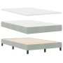 Cama con somier y colchón Gris Claro 120x200 cm Terciopelo by , Beds and slatted bases - Ref: Foro24-3339164, Price: 386,55 €...