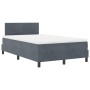 Cama con colchón Box Spring Gris oscuro 120x200 cm Terciopelo von , Betten und Lattenroste - Ref: Foro24-3339165, Preis: 372,...