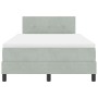 Cama con somier y colchón Gris Claro 120x200 cm Terciopelo by , Beds and slatted bases - Ref: Foro24-3339164, Price: 386,55 €...