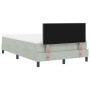 Cama con somier y colchón Gris Claro 120x200 cm Terciopelo by , Beds and slatted bases - Ref: Foro24-3339164, Price: 386,55 €...
