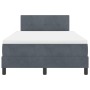 Cama con colchón Box Spring Gris oscuro 120x200 cm Terciopelo von , Betten und Lattenroste - Ref: Foro24-3339165, Preis: 372,...