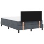 Cama con colchón Box Spring Gris oscuro 120x200 cm Terciopelo von , Betten und Lattenroste - Ref: Foro24-3339165, Preis: 372,...