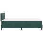 Cama Box Spring con Colchón Verde Oscuro 120x200 cm Terciopelo by , Beds and slatted bases - Ref: Foro24-3339167, Price: 370,...