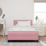 Cama con sommier y colchón Rosa 120x200 cm Terciopelo von , Betten und Lattenroste - Ref: Foro24-3339169, Preis: 385,83 €, Ra...