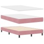 Cama con sommier y colchón Rosa 120x200 cm Terciopelo von , Betten und Lattenroste - Ref: Foro24-3339169, Preis: 385,83 €, Ra...
