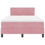 Cama con sommier y colchón Rosa 120x200 cm Terciopelo von , Betten und Lattenroste - Ref: Foro24-3339169, Preis: 385,83 €, Ra...
