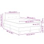Cama con sommier y colchón Rosa 120x200 cm Terciopelo von , Betten und Lattenroste - Ref: Foro24-3339169, Preis: 385,83 €, Ra...