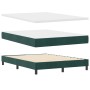 Cama Box Spring con colchón Verde Oscuro 140x190 cm Terciopelo de , Camas y somieres - Ref: Foro24-3339173, Precio: 438,46 €,...