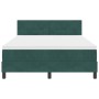 Cama Box Spring con colchón Verde Oscuro 140x200 cm Terciopelo de , Camas y somieres - Ref: Foro24-3339179, Precio: 442,87 €,...