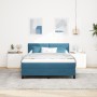 Cama Box Spring de con Colchón Azul Oscuro 140x200 cm de Terciopelo de , Camas y somieres - Ref: Foro24-3339180, Precio: 426,...