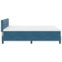 Cama Box Spring de con Colchón Azul Oscuro 140x200 cm de Terciopelo de , Camas y somieres - Ref: Foro24-3339180, Precio: 426,...